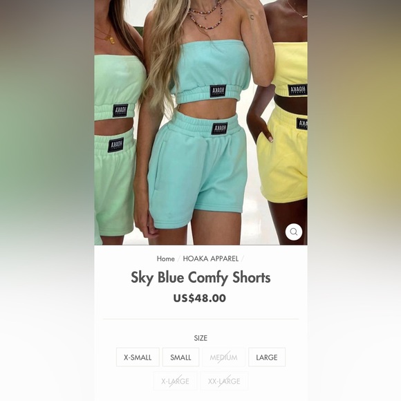 Hoaka sky blue shorts 🦋 - Picture 7 of 8